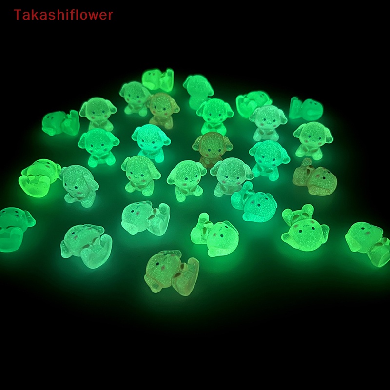 Set 2 Mô Hình Nhân Vật Hoạt Hình Mini Bằng Nhựa Resin Phát Sáng Trong Bóng Tối Trang Trí