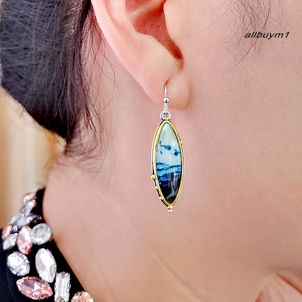 Bông Tai Dài Hình Giọt Nước Đính Đá Thời Trang