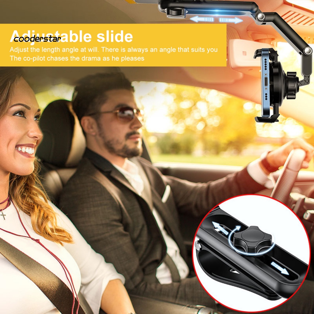 Giá Đỡ Điện Thoại Gắn Tấm Che Nắng Xe Hơi Tiện Dụng