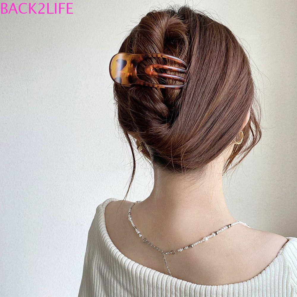 Kẹp Tóc Mỏ Vịt Cỡ Lớn Màu Nhám Thời Trang Cho Nữ 2life