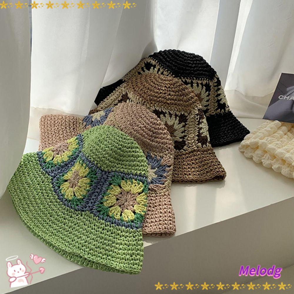 Mũ Cói Rộng Vành Thiết Kế Trẻ Trung Phong Cách Hàn Quốc Cho Bạn Gái