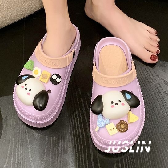 JUSLIN dép dép nữ dép bánh mì nữ dép bánh mì nữ 2023 NEW 051805