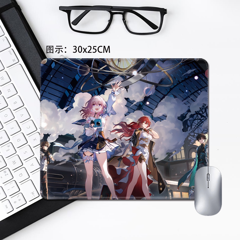 Honkai: Star Rail Small size Mouse pad Blade diy Kafka table mat Jing Yuan ACGN Herta game March 7th Computer keyboard pad Dan Heng anime Fu Xuan animation Bailu Bronya Seele