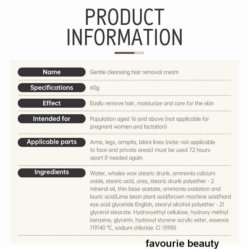 ✨✨Kem Tẩy Lông Vĩnh Viễn Không Gây Kích Ứng 60g
