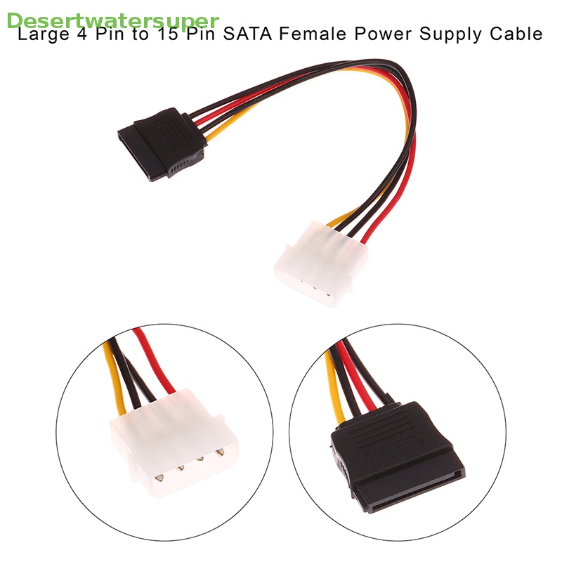 Dây Cáp Nối Dài Chuyển Đổi Nguồn 4 Pin Sang 15 Pin SATA Female