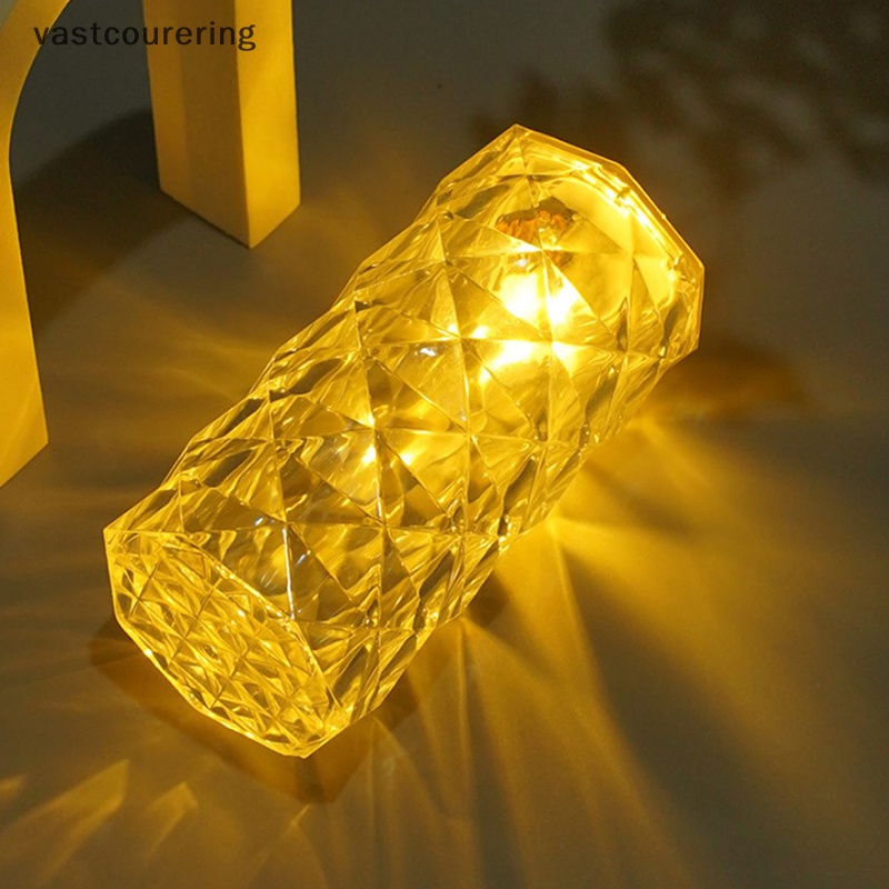 Vast Đèn LED Pha Lê Chạm Cảm Ứng Ánh Sáng Vàng Để Bàn Phòng Khách / Ngủ / Khách Sạn / Tiệc Tùng