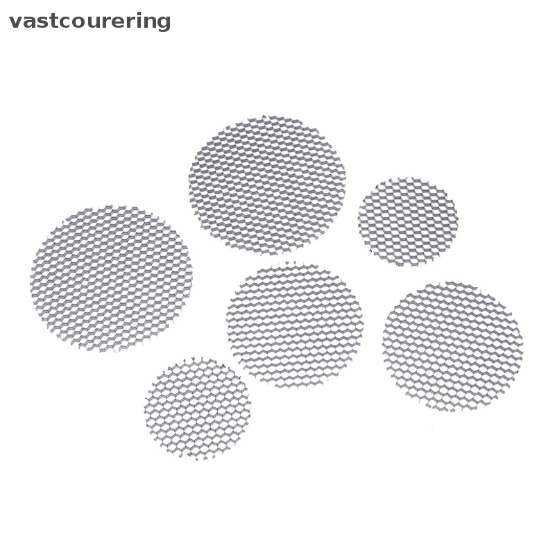 Bộ 2 Khung Lưới Tổ Ong Tròn Bọc Đèn Pha LED 42-72mm Bằng Nhôm Chống Chói Chống Chói Màu Đen