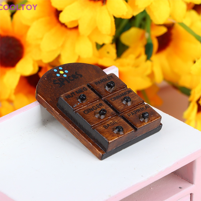 Giá Đỡ Lọ Gia Vị Treo Tường Trang Trí Nhà Búp Bê 1: 12