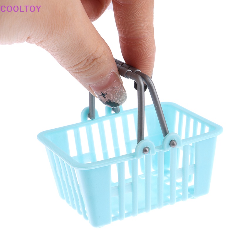 Set 2 Giỏ Mua Sắm Mini Đồ Chơi Dành Cho Nhà Búp Bê