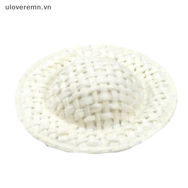 Set 10 Nón Rơm Mini 4cm Trang Trí Nhà Búp Bê