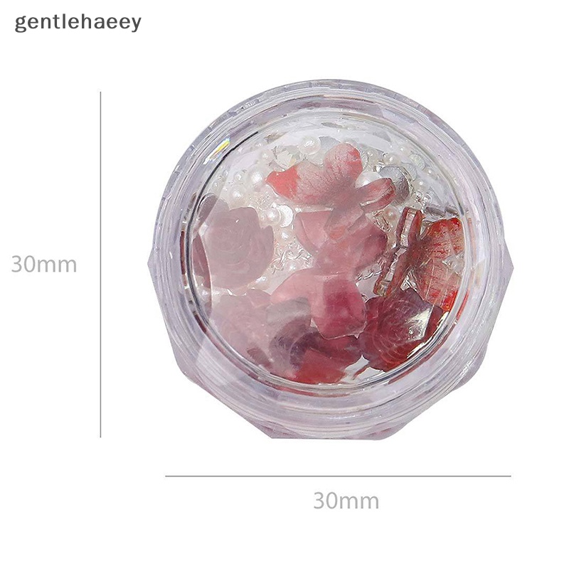 Gent Bộ Vật Liệu Trang Trí Móng Tay Đính Hoa Trà Nơ Phối Chuỗi Xích Acryl EN