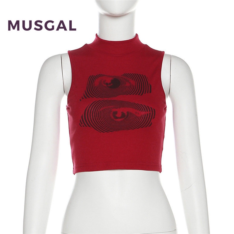 Áo Tank Top Ôm Dáng In Họa Tiết Chữ Thời Trang 2023 Cho Nữ