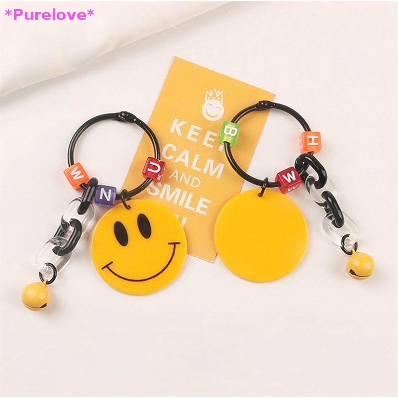 Móc Khóa Hình Mặt Cười Dễ Thương Trang Trí Ba Lô / Túi Xách Mới