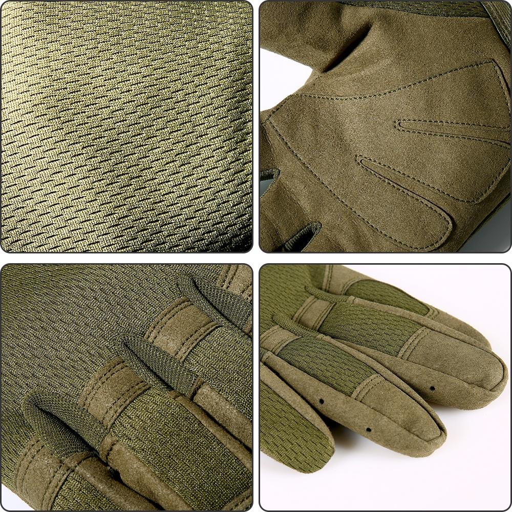 Găng Tay Thể Thao Hở Ngón Chống Trượt Thoáng Khí Họa Tiết Rằn Ri Cho Nam