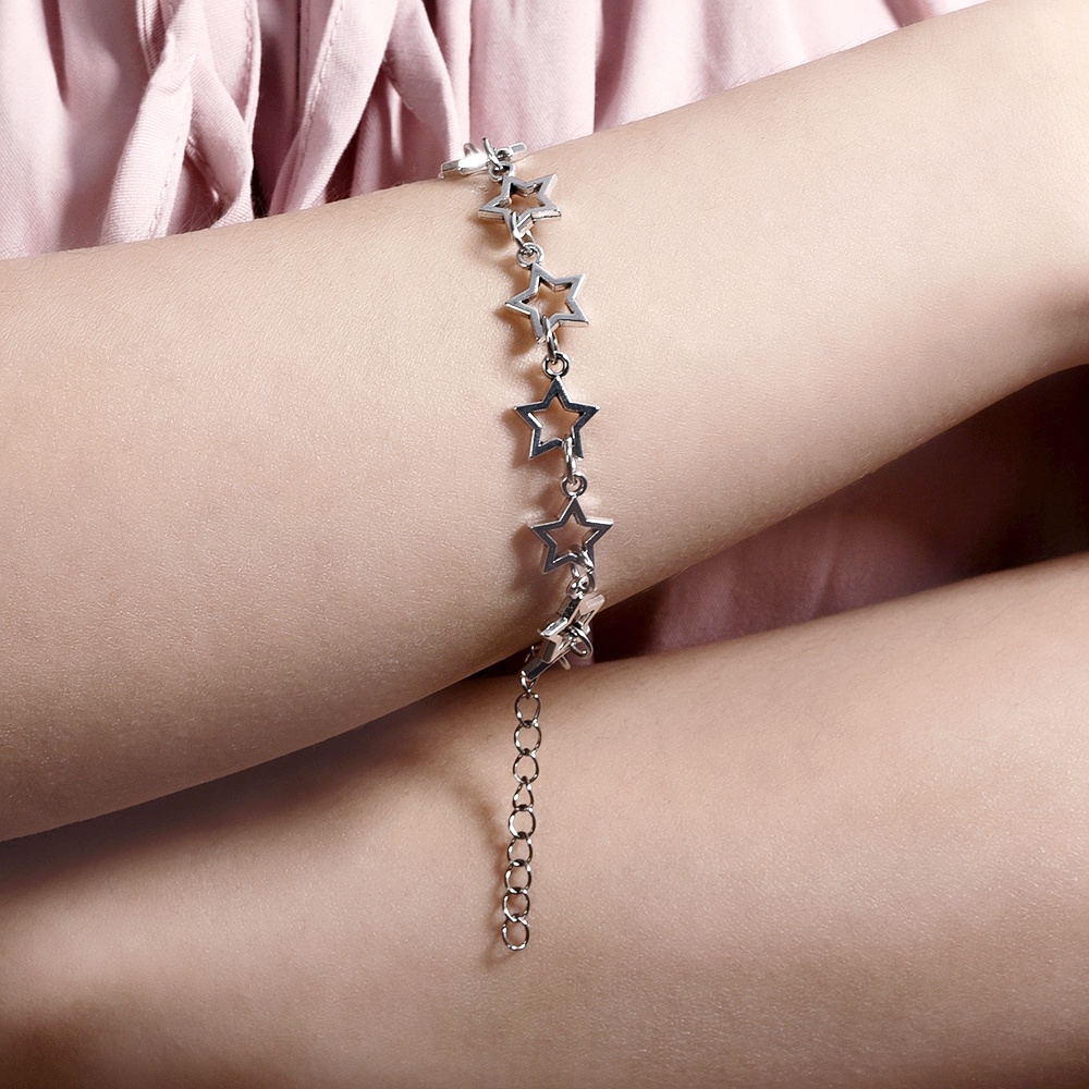 Vòng Tay Hình Ngôi Sao Năm Cánh / Dải Ngân Hà Rỗng / Gothic Thanh Lịch Phong Cách Punk