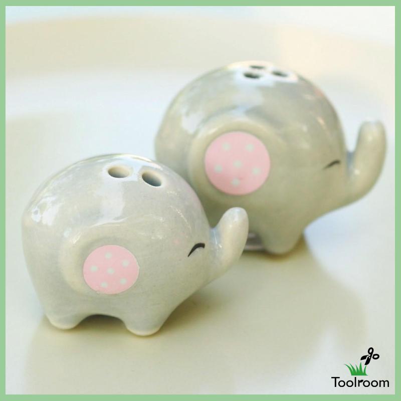 Hộp Đựng Gia Vị Bằng Gốm Sứ Họa Tiết Hoạt Hình Dễ Thương