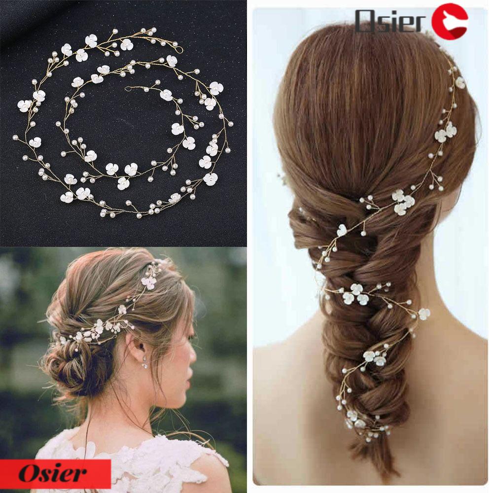 1 Băng Đô Hoa Cài Tóc Thời Trang Cho Cô Dâu