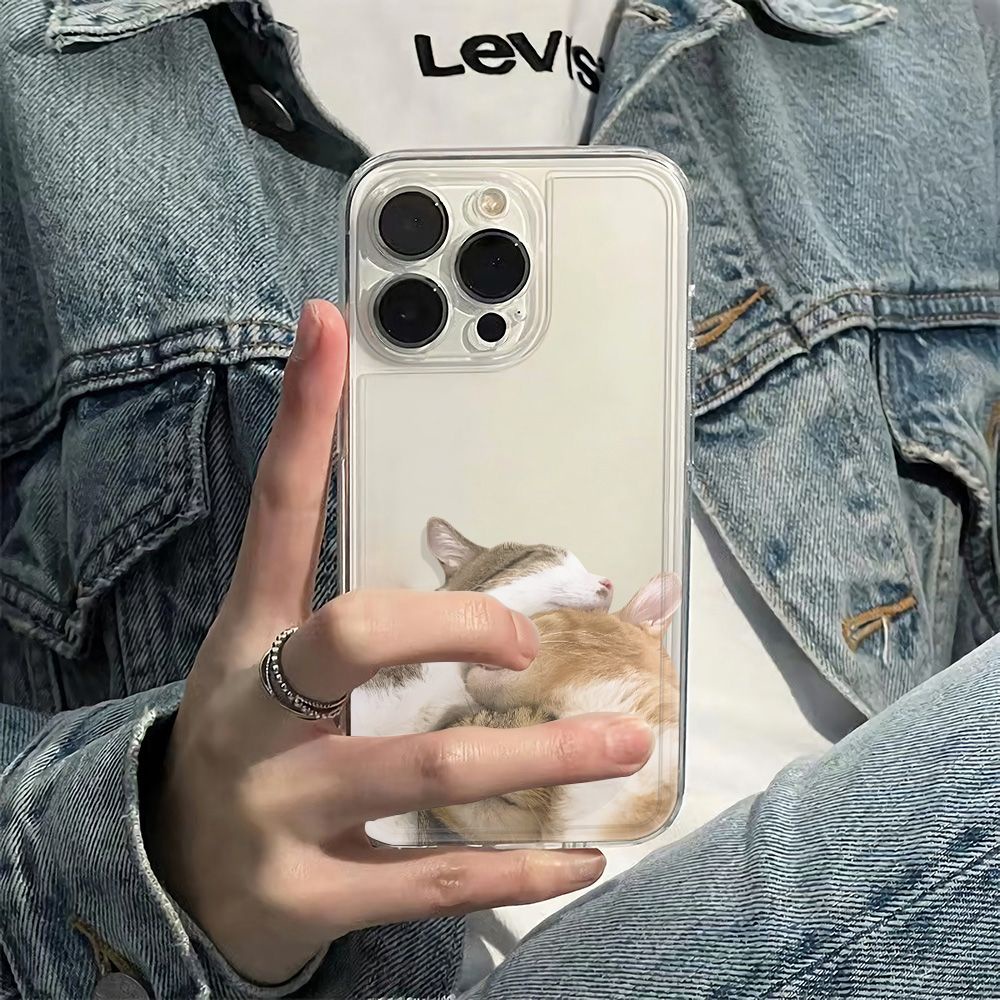 ✅Ốp Điện Thoại Mềm Chống Sốc In Hình Mèo Cho Iphone 7811iPhone1213 6In plusmax14pro X8BY
