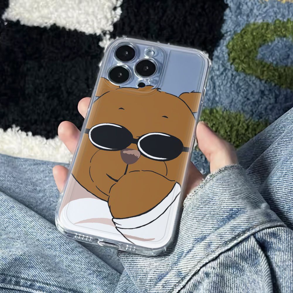 ✅Ốp Điện Thoại Mềm Chống Sốc In Hình Gấu Cho Iphone 11 78plus14promax 6In 12 13 QTB0
