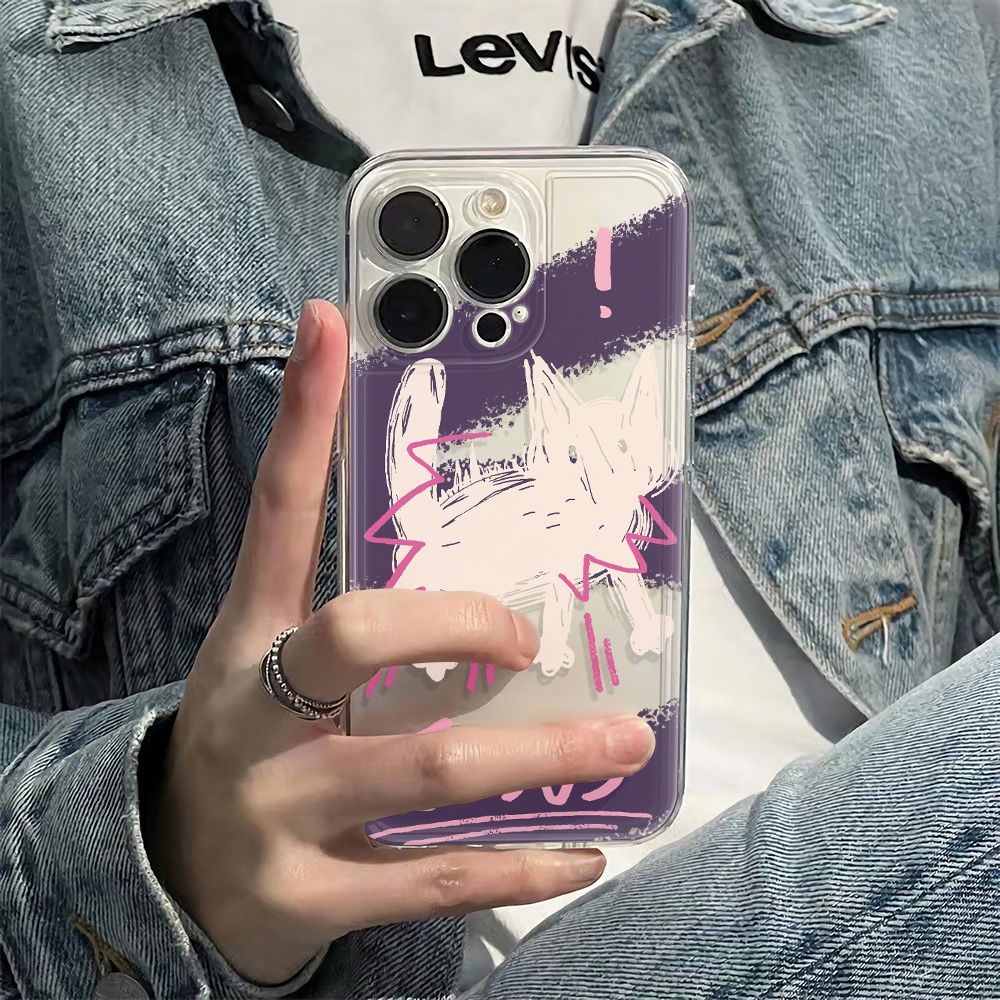 ✅Ốp Điện Thoại Dẻo Họa Tiết Chú Mèo Dễ Thương Chống Sốc Cho Iphone12Plus786In 13 max14pro 5UNS 11 Kiểu