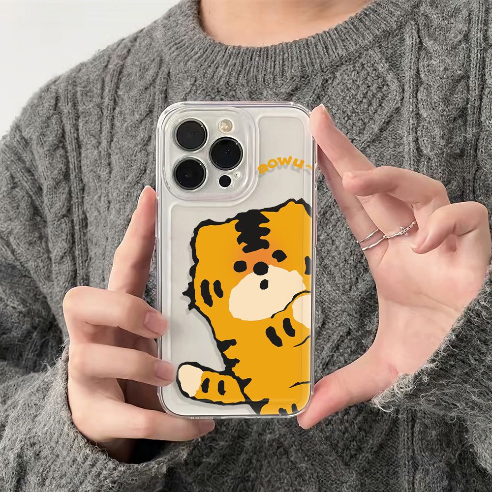 ✅Ốp Điện Thoại Mềm Chống Sốc In Hình Hổ Cho Iphone 12 78 6In11 Plus 14Promax 13 S1DD