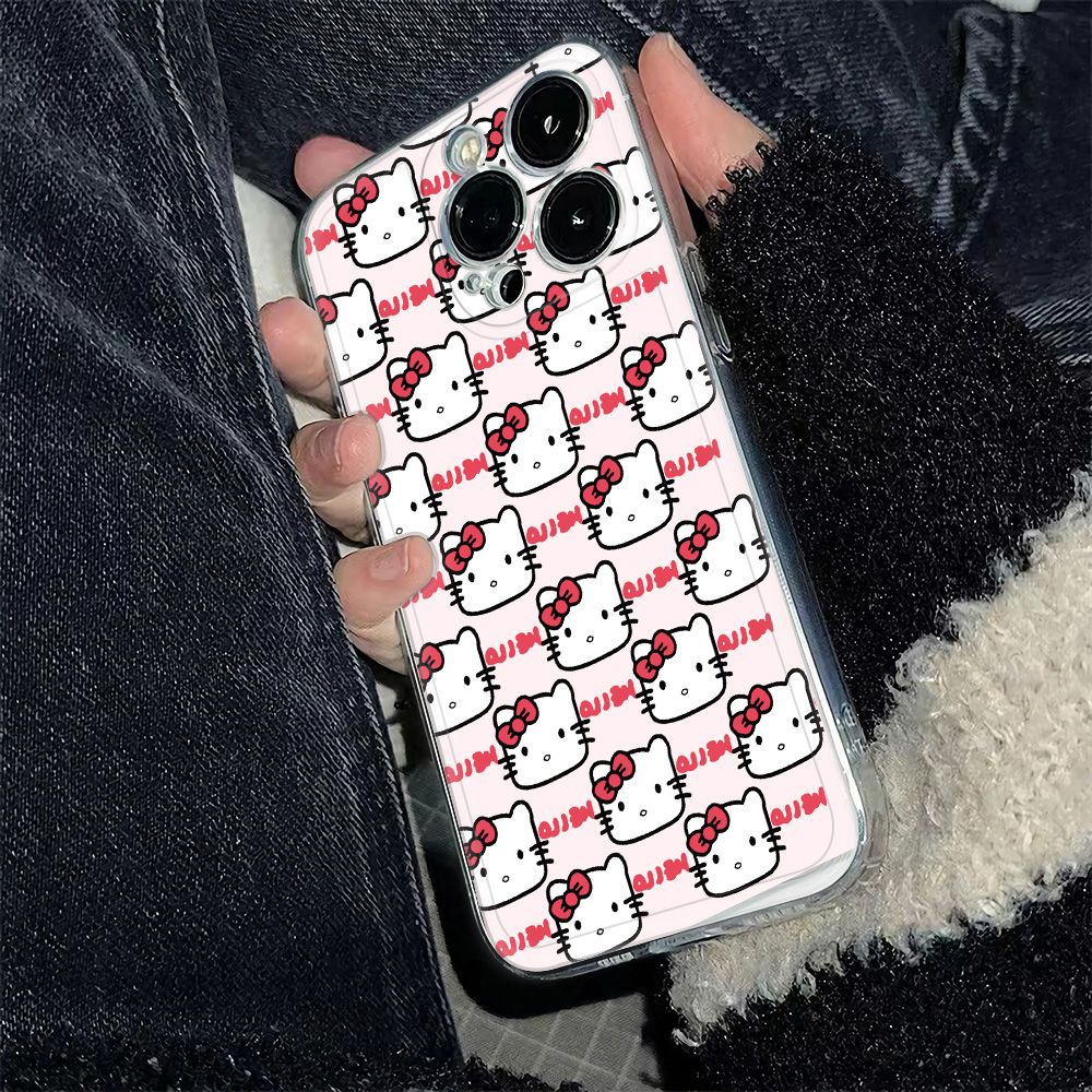 ✅Ốp Điện Thoại Dẻo Họa Tiết Hoạt Hình Mèo Đơn Giản Chống Sốc Cho Iphone 78max plus 14proiPhone12 13 6In11 VDD6