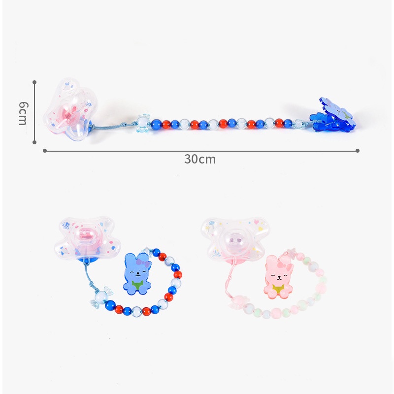 Dây Đeo Núm Ti Giả Chống Rơi Thiết Kế Mới Cao Cấp Dành Cho Bé Sơ Sinh