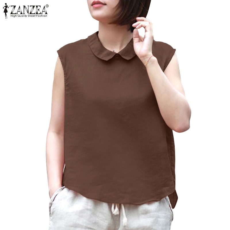 Zanzea Áo Nữ Không Tay Hở Lưng Thời Trang Quyến Rũ