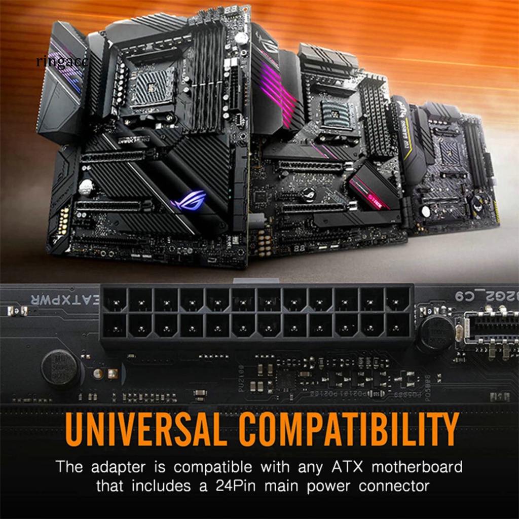 Bo Mạch Chủ Chuyển Đổi Nguồn Điện ARGB 24P Sang 90 Độ Chuyên Dụng Cho Bo Mạch Chủ Máy Tính