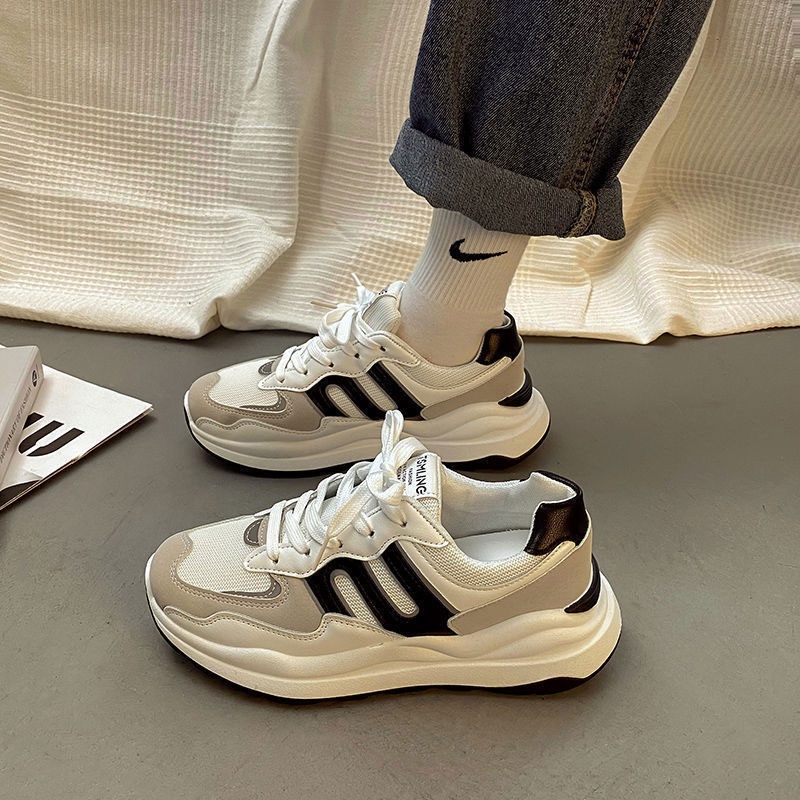 YAOLI  Giày Thể Thao Waffle Forrest Gump Đế Dày Phong Cách retro