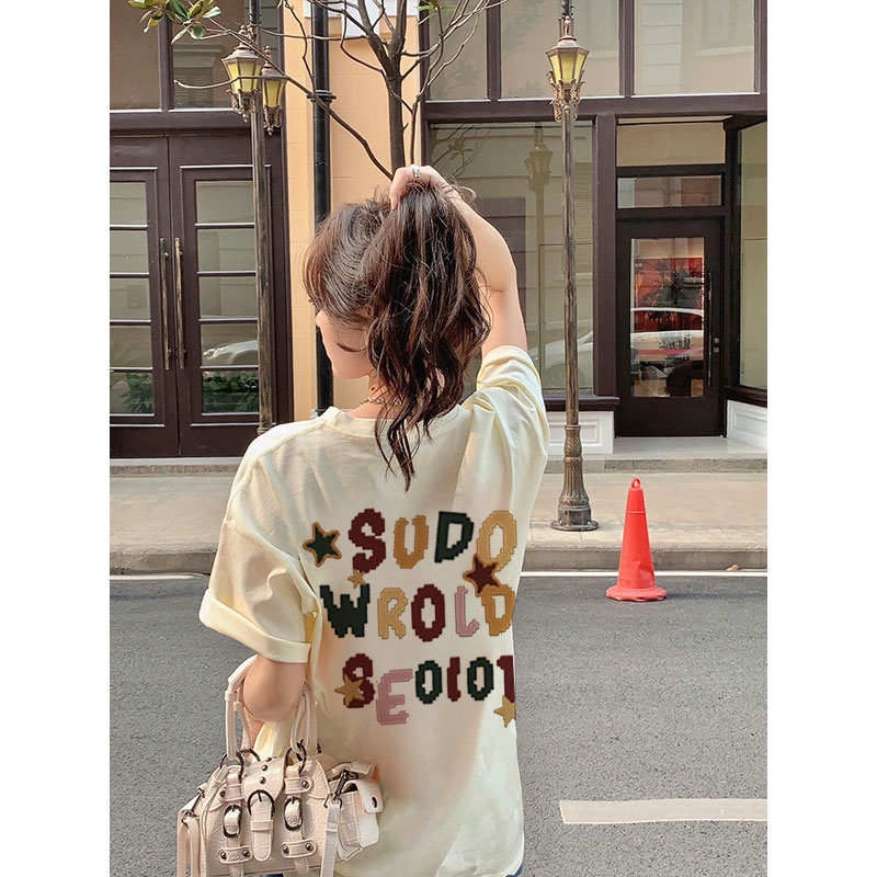 Áo thun NRVP 100% cotton tay ngắn phong cách Hàn Quốc