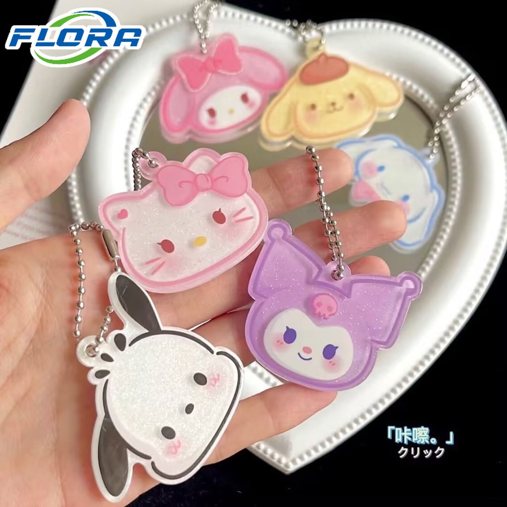 Móc Khóa Hình Kuromi Cinnamoroll Hoạt Hình Bằng Acrylic Dễ Thương Trang Trí Túi Xách / Balo