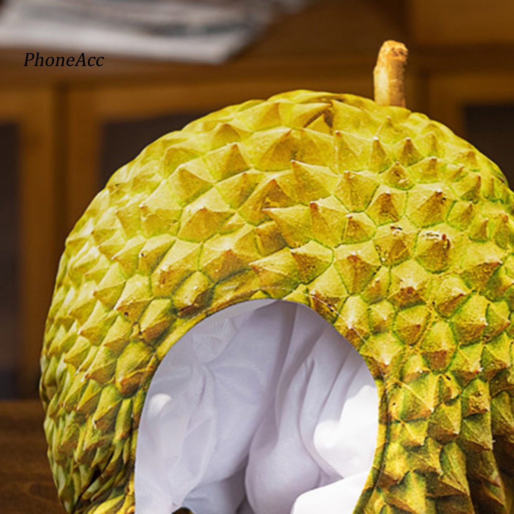 Mũ Bông Cotton PP Hình Trái Sầu Riêng Hoạt Hình Hóa Trang Vui Nhộn