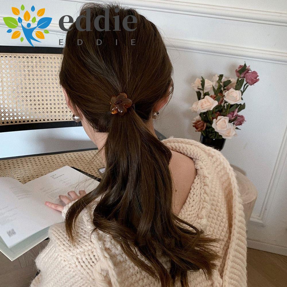 Dây Buộc Tóc Đuôi Ngựa Cao Su Bọc Nhựa Họa Tiết Hoa Thời Trang 26EDIE