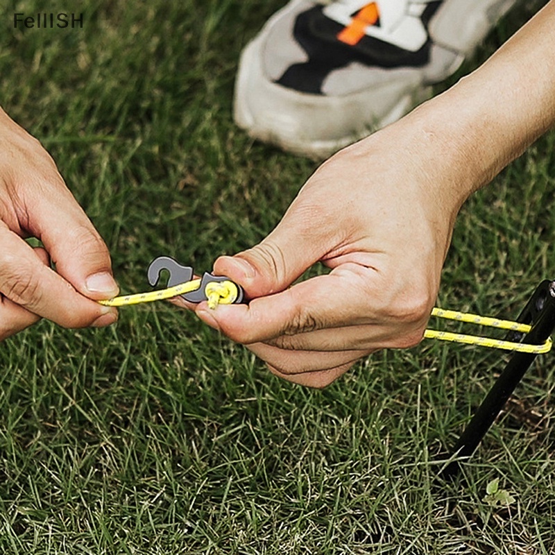 Bộ 10 Móc Khóa Dây Lều Cắm Trại Hình Chữ S 439br Tùy Chỉnh Tiện Dụng