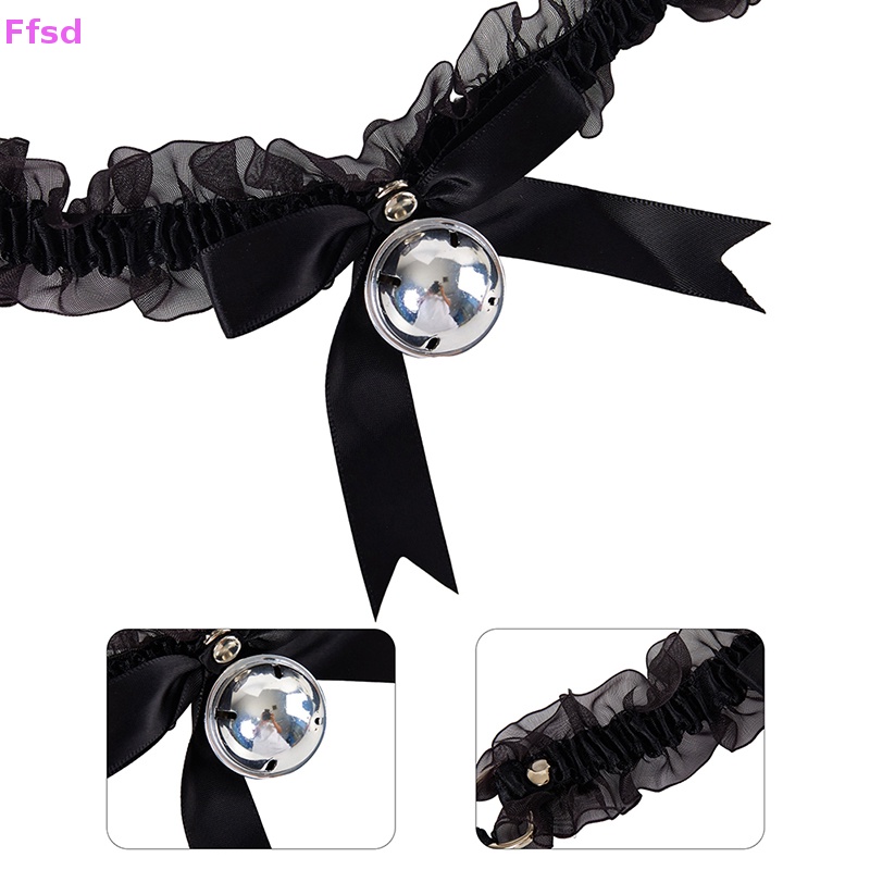 {Ffsd} Vòng Cổ Choker Ren Mặt Chuông Nơ Phong Cách Punk Goth Lolita Quyến Rũ Cá Tính Dành Cho Nữ Đi Tiệc Hóa Trang * Bán Chạy