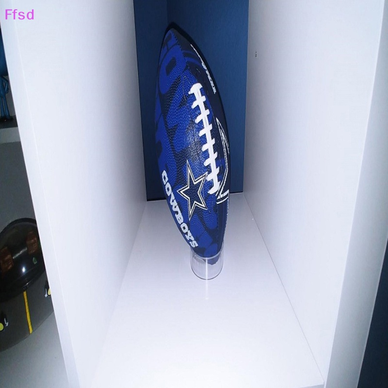 1 Giá Đỡ Trưng Bày Bóng Đá / Bowling Hình Tròn Chất Liệu Acrylic Tiện Dụng