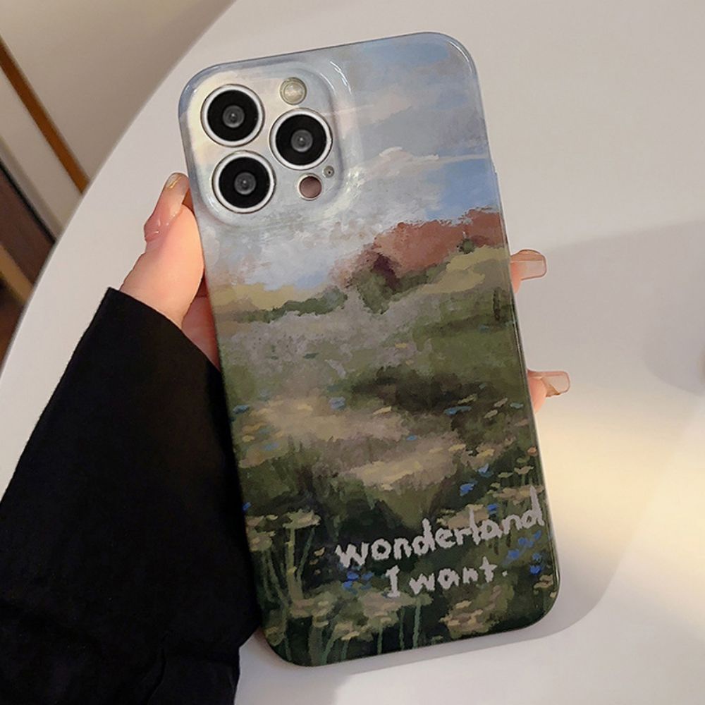 Ốp Điện Thoại TPU Mềm Chống Sốc Họa Tiết Tranh Sơn Dầu Cho IPhone 14 Pro Max 13 12 11 Pro Max