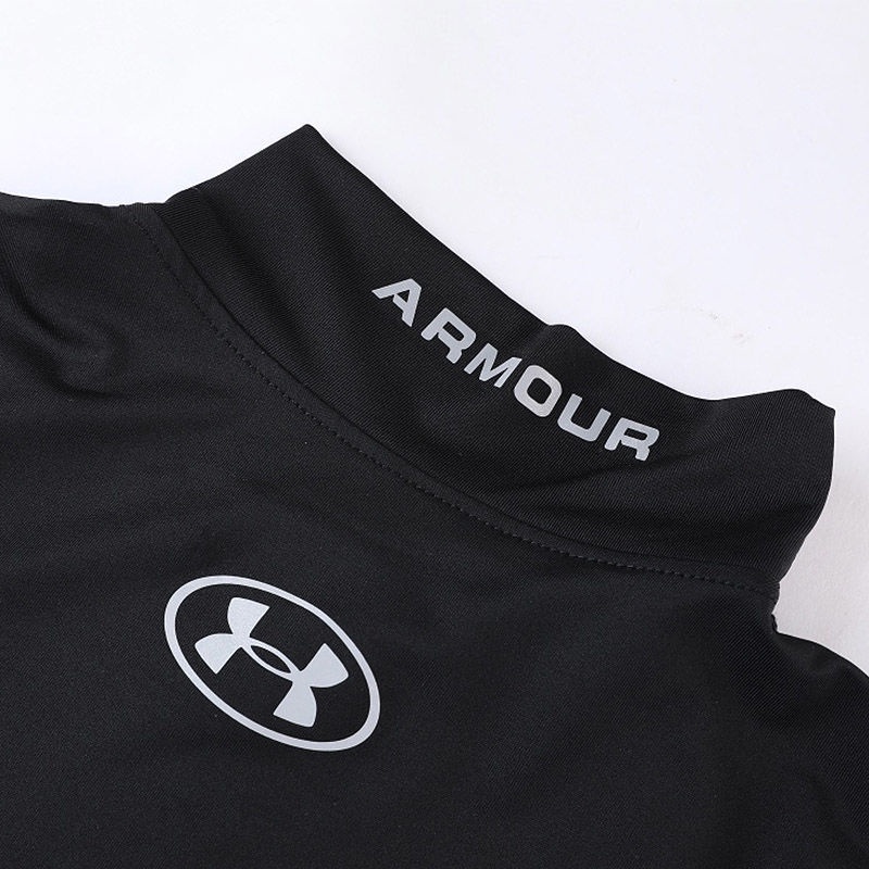 Áo Thun Thể Thao Tay Dài Cổ Cao Ôm Dáng Phong Cách Thu Đông Mới Cho Nam