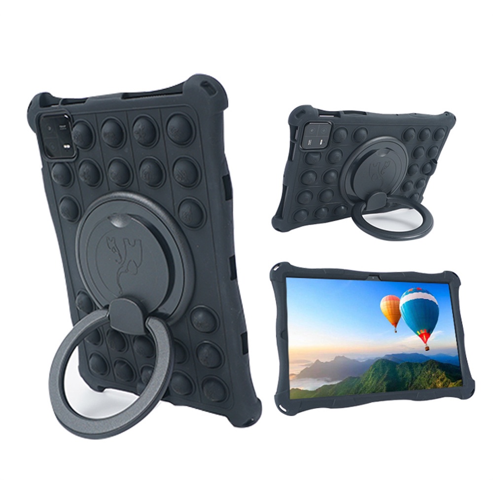 Ốp Máy Tính Bảng Silicon Mềm Có Giá Đỡ Xoay Được Cho Xiaomi Pad 6 2023 Mi Pad 6 Pro Mi Pad 5 Pro 11 inch Redmi Pad 10.61