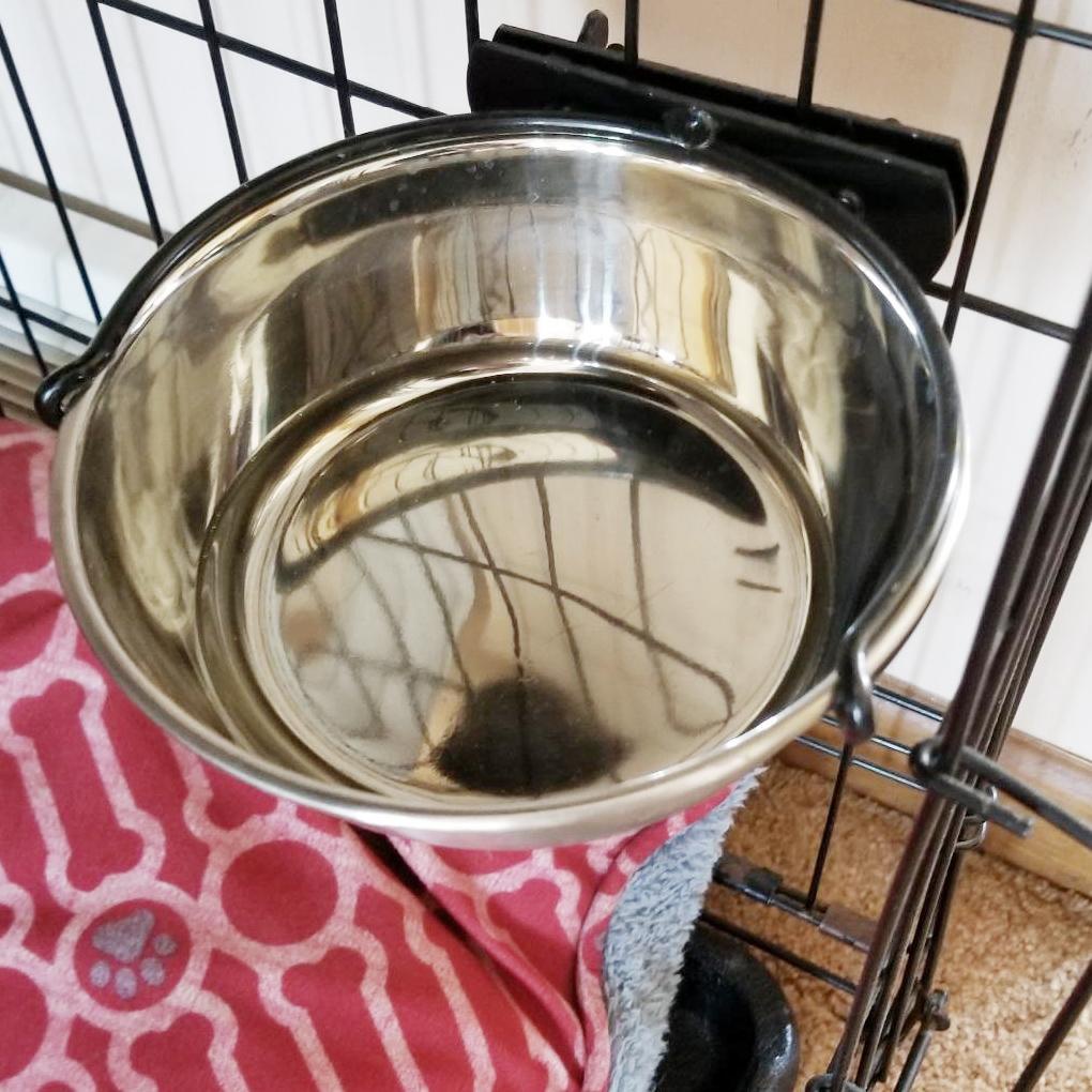 Tô Đựng Thức Ăn / Nước Uống Bằng Inox 17cm Có Thể Tháo Rời Tiện Dụng Cho Thú Cưng