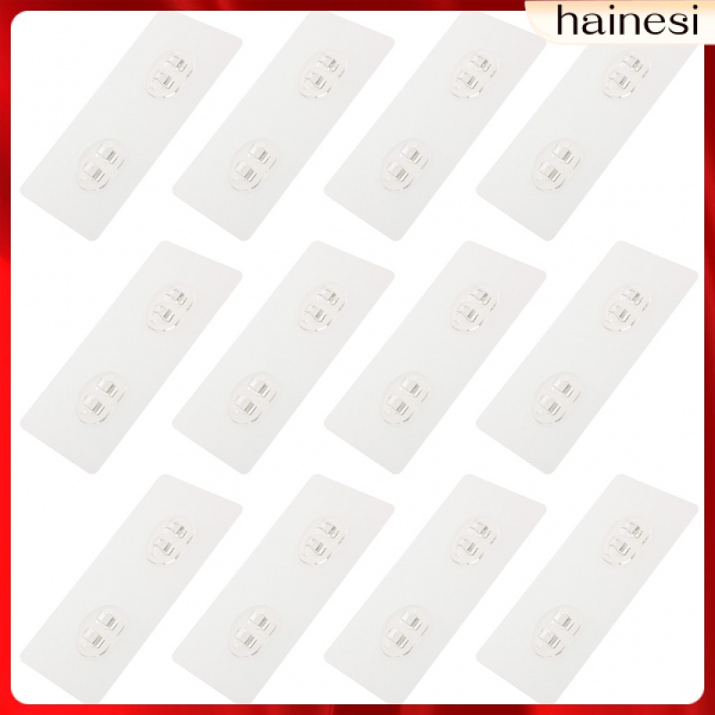 Set 12 Móc Treo Đồ Dán Tường Không Để Lại Dấu Vết