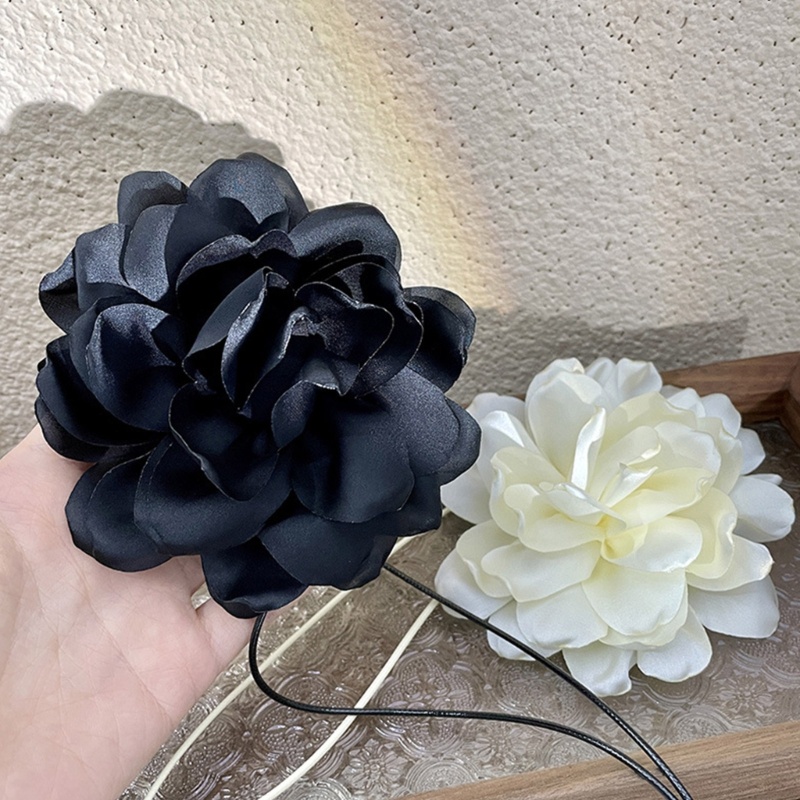 Vòng Cổ Choker Y2K Mặt Hoa Hồng Thanh Lịch Quyến Rũ Cho Nữ