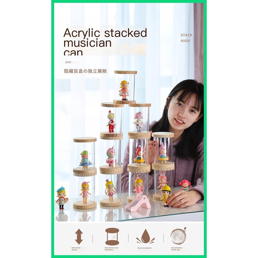 Hộp Đựng Trưng Bày Tượng Trong Suốt Bằng acrylic Đơn Giản Và Chống Bụi Thích Hợp Cho Jwvn