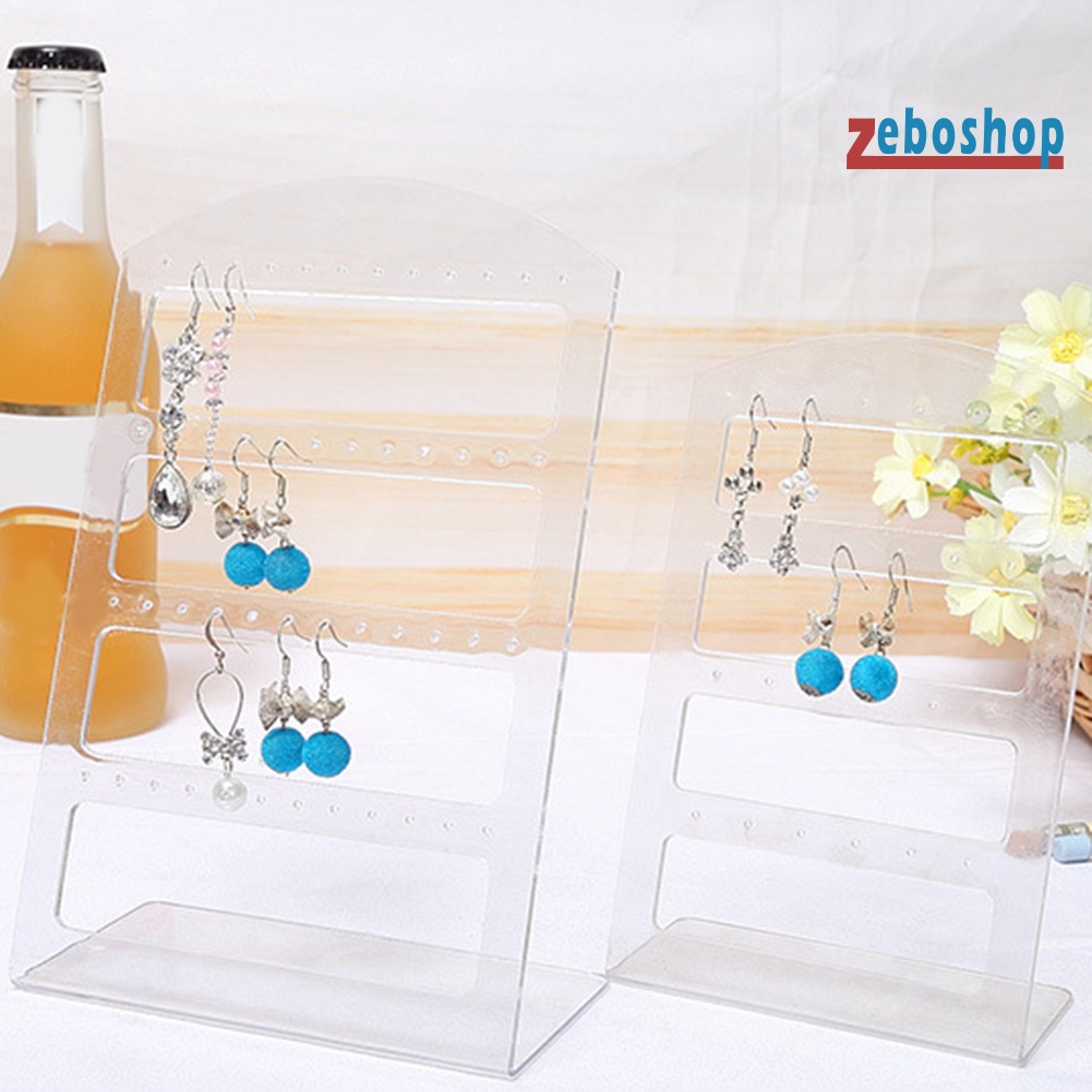 Giá Đỡ Trưng Bày Bông Tai 24 / 48 Lỗ Bằng Acrylic