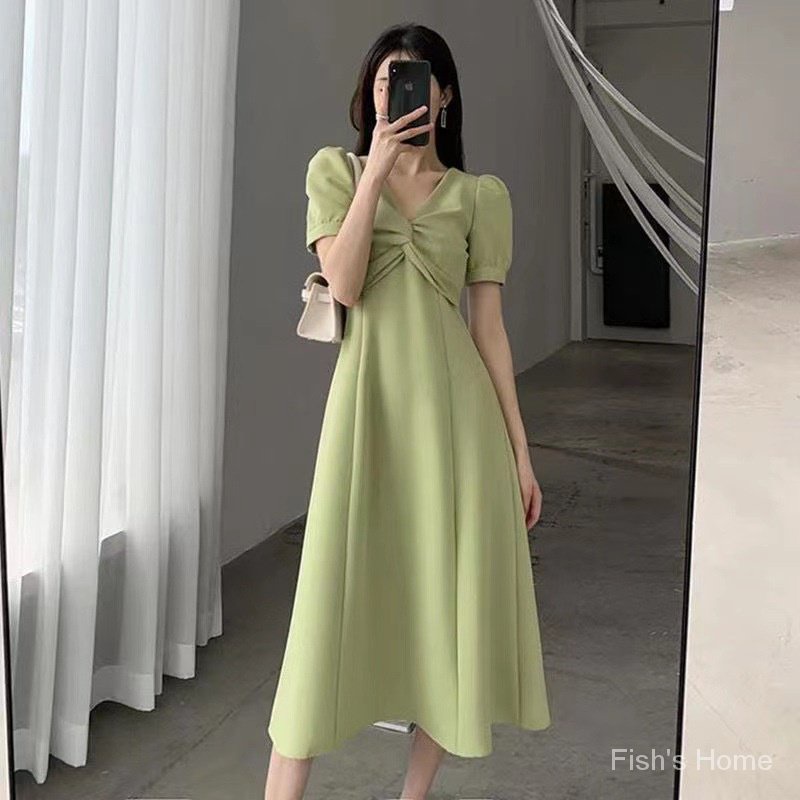 Áo Thun Tay Ngắn Cổ Chữ V Màu Xanh Bơ Plus Size Phong Cách Phương Tây Thời Trang Mùa Hè Cho Nữ