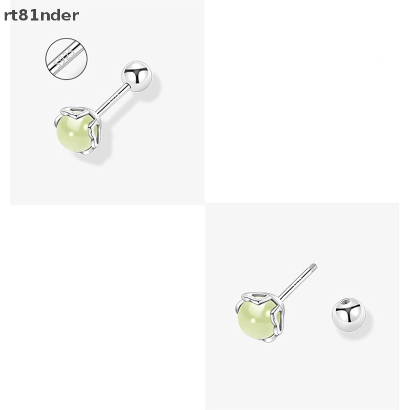 1 Đôi Khuyên Tai Ngọc Bích Dạng Xoắn Ốc Cho Nữ