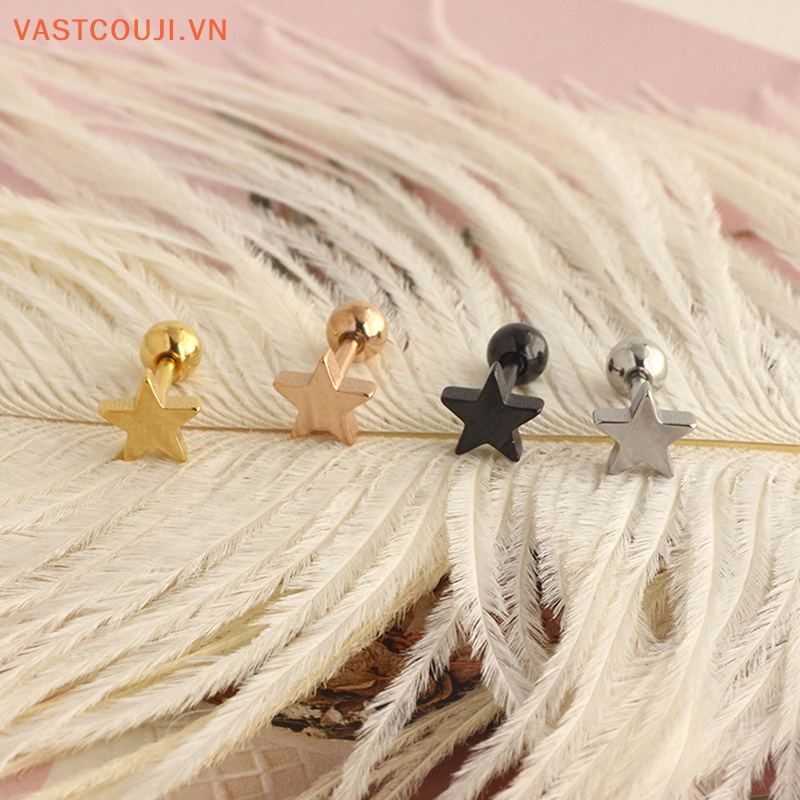 1 Đôi Bông Tai Sao Dạng Xoắn Ốc Cho Nữ