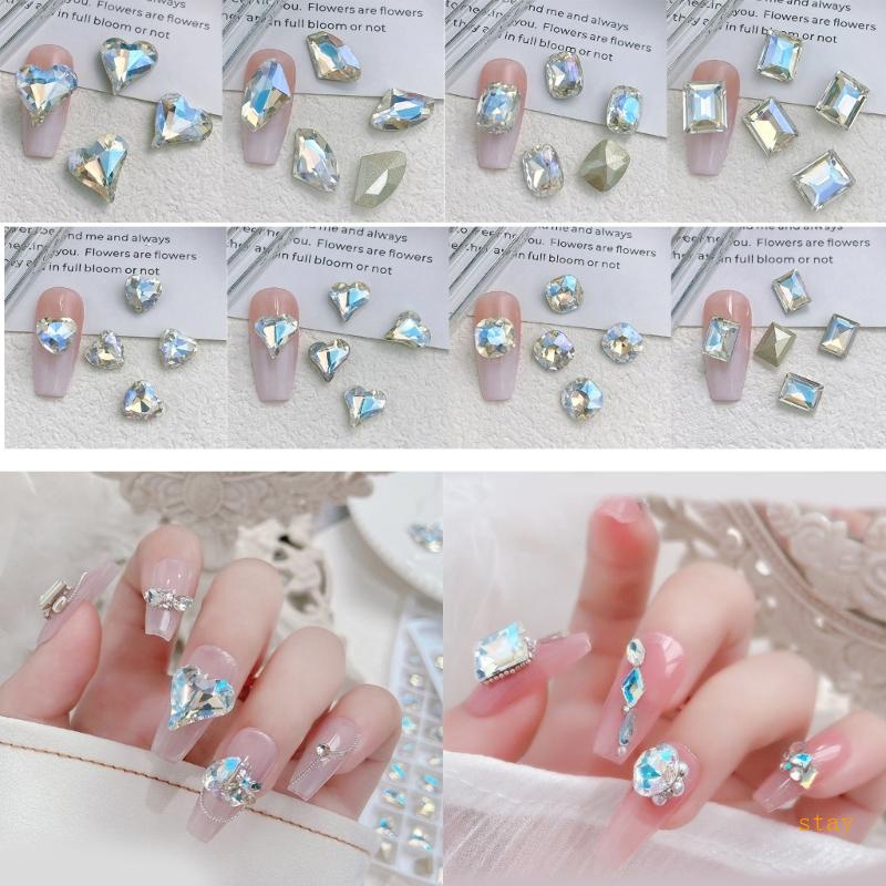 Bộ 10 Đá Đính Trang Trí Móng Tay Charms