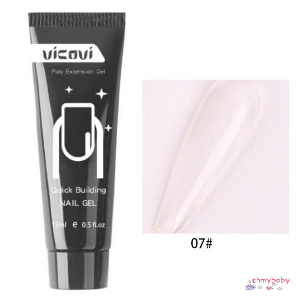 [Ready] Vicovi Poly Polystyrene Gel Nhanh Khô Cho Móng Làm Đẹp Acrylic Mở Rộng Tay Nữ Sản Phẩm [Z/4]